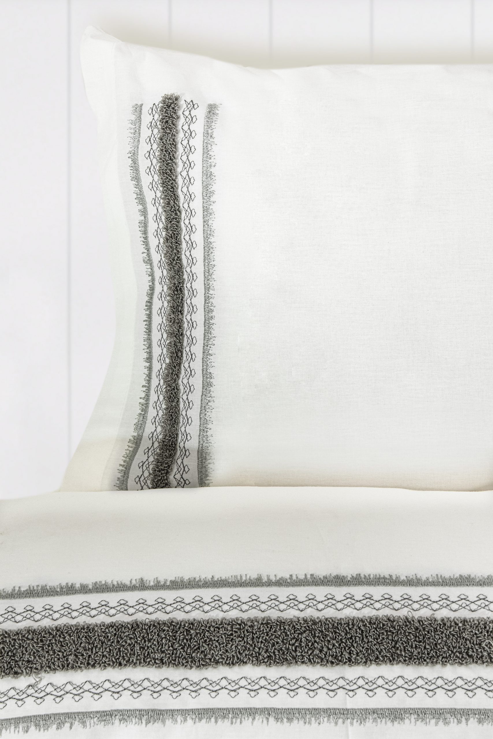 CHAKRA 8 PRÇ YATAK ÖRTÜSÜ - GRİ DETAY 1